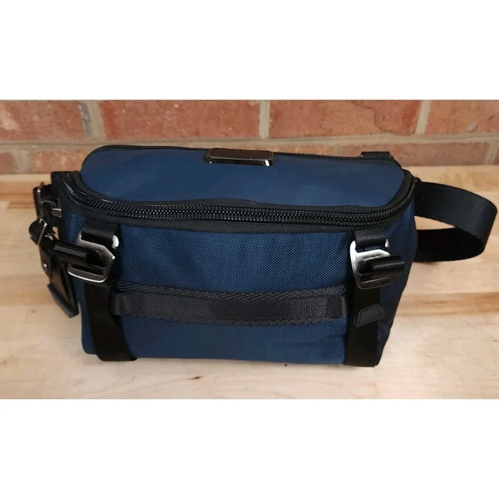 TUMI Alpha Bravo Platoon Sling Bag Backpack Navy Blue Nylon Crossbody 232799NVY